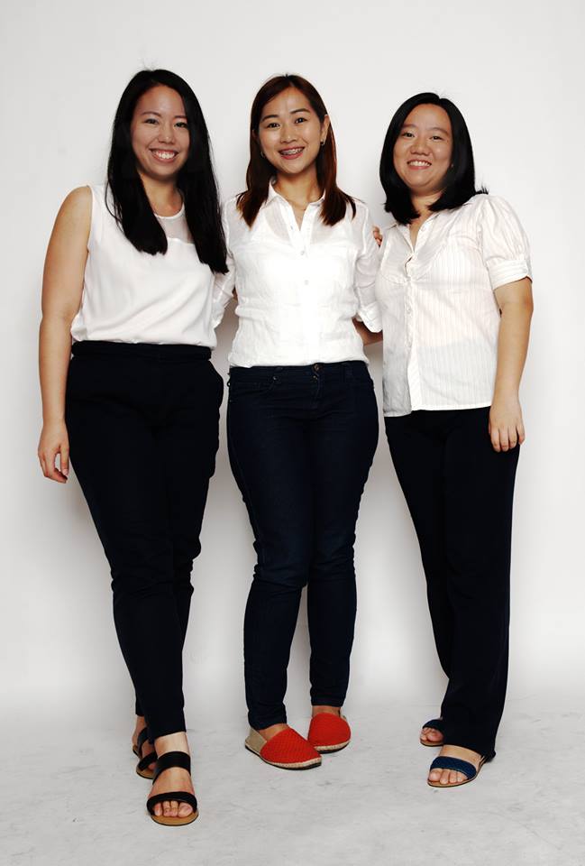 Janine Chiong, Paola Savillo, and Bernadee Uy of Habi Footwear