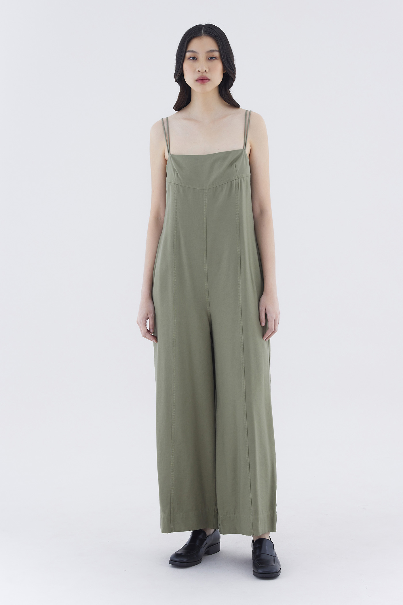 The Editor's Market Lunea Double-Strap Jumpsuit